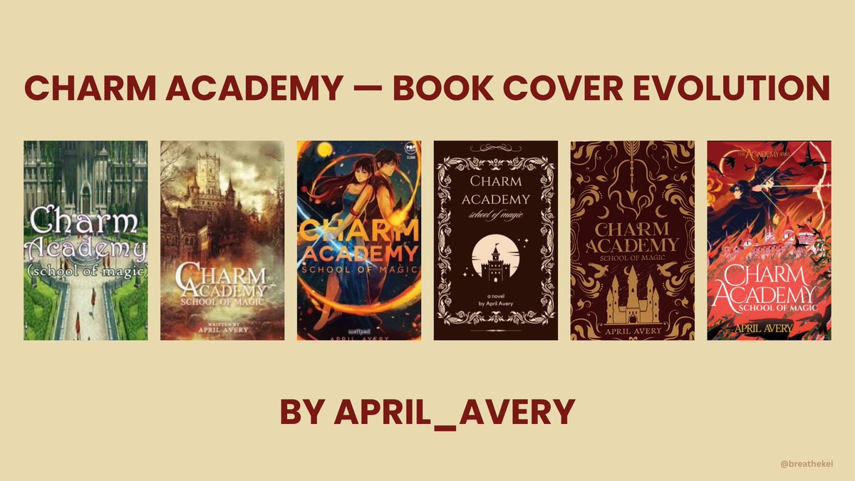 breathekei's tweet photo. Welcome back ✨

The Academy Series Book Cover Evolution
by April Avery
@breatheapril https://t.co/GBoPApYmpf