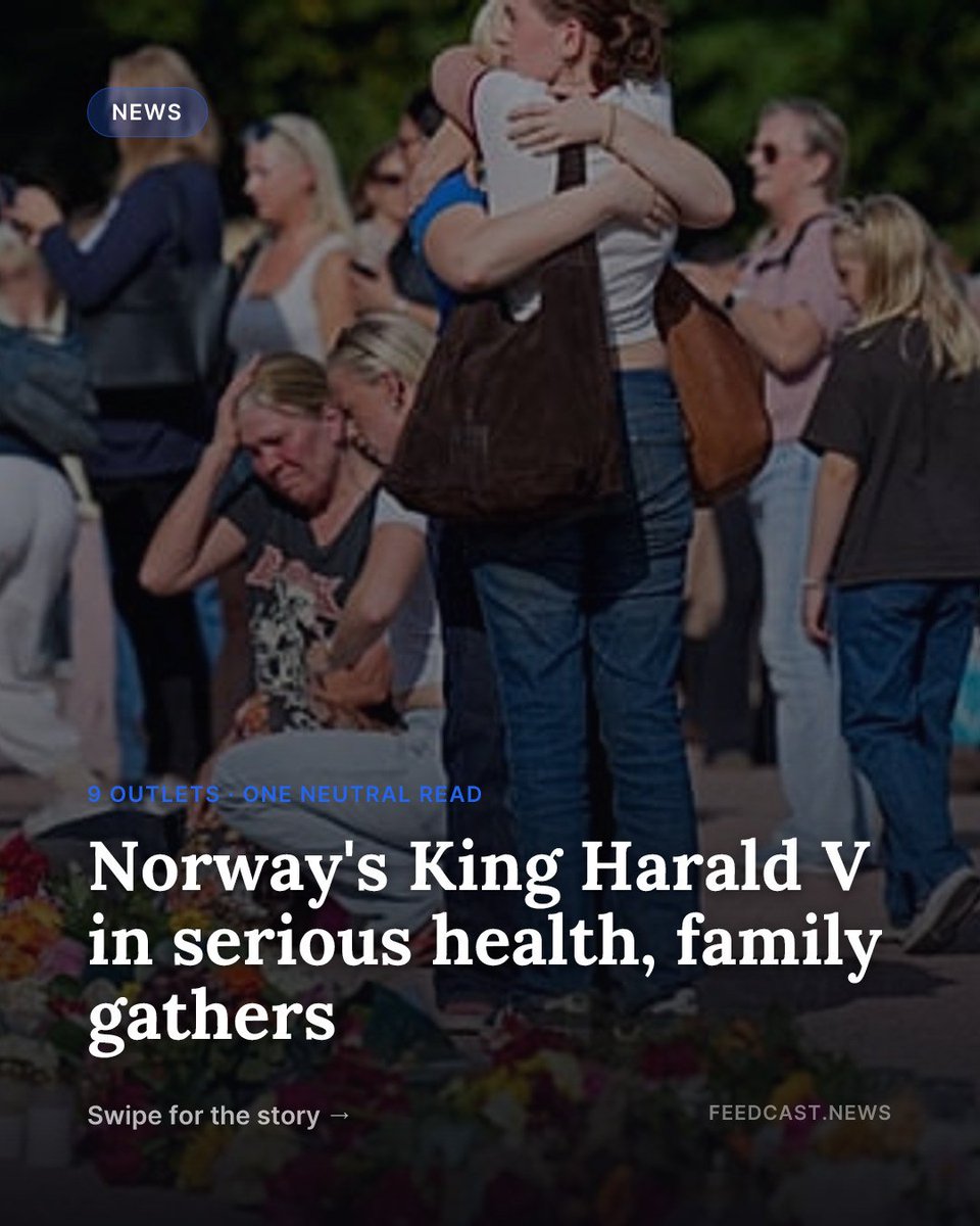 mafe_111's tweet photo. Norway’s King Harald V is in serious condition as family members gather. https://t.co/zB5g7AHmfh