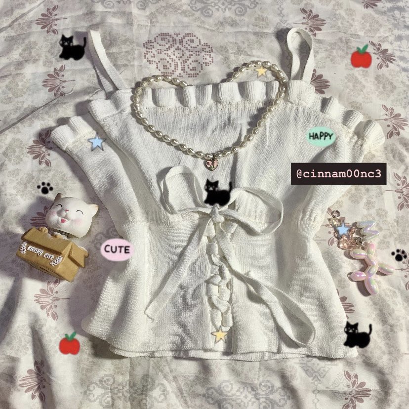 cinnam00nc3's tweet photo. 💬 tanktop putih ruffle 28k 🎀✨
📐 ld: 80~100 pjg: 41 🌸
🛒 co via oyen 🍊 no cod ❕
🫧 if interested, dm 💌🎀 https://t.co/9mHUjs7dNO