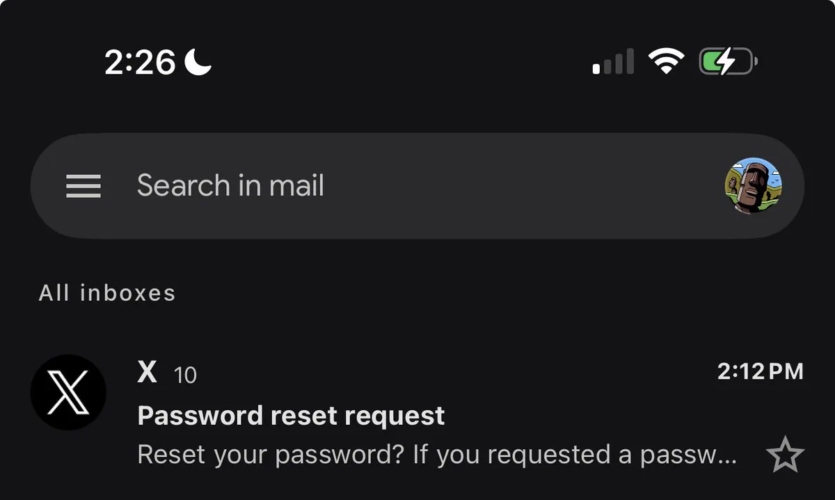 X Users Hit by Unsolicited Password Reset Emails