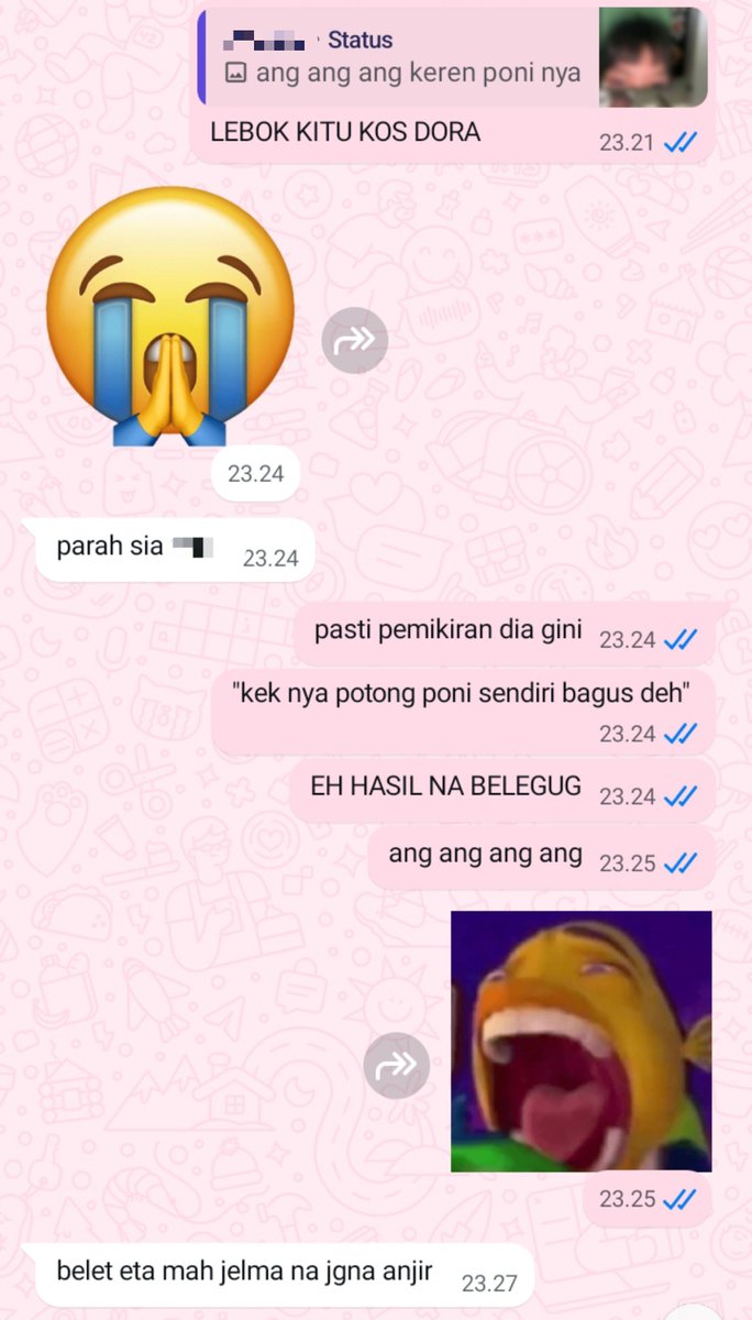 mbullz8p's tweet photo. siapa yang pernah potong poni sendiri juga 😭 https://t.co/uEHwItWZz8