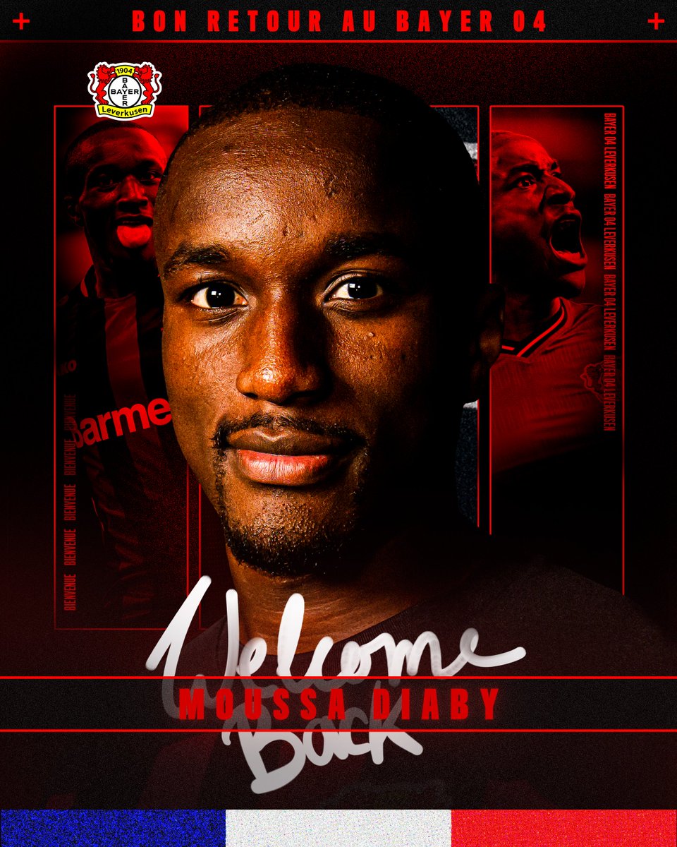 bayer04_en's tweet photo. Welcome home, Moussa 🫶 https://t.co/9NOpuzYMB1