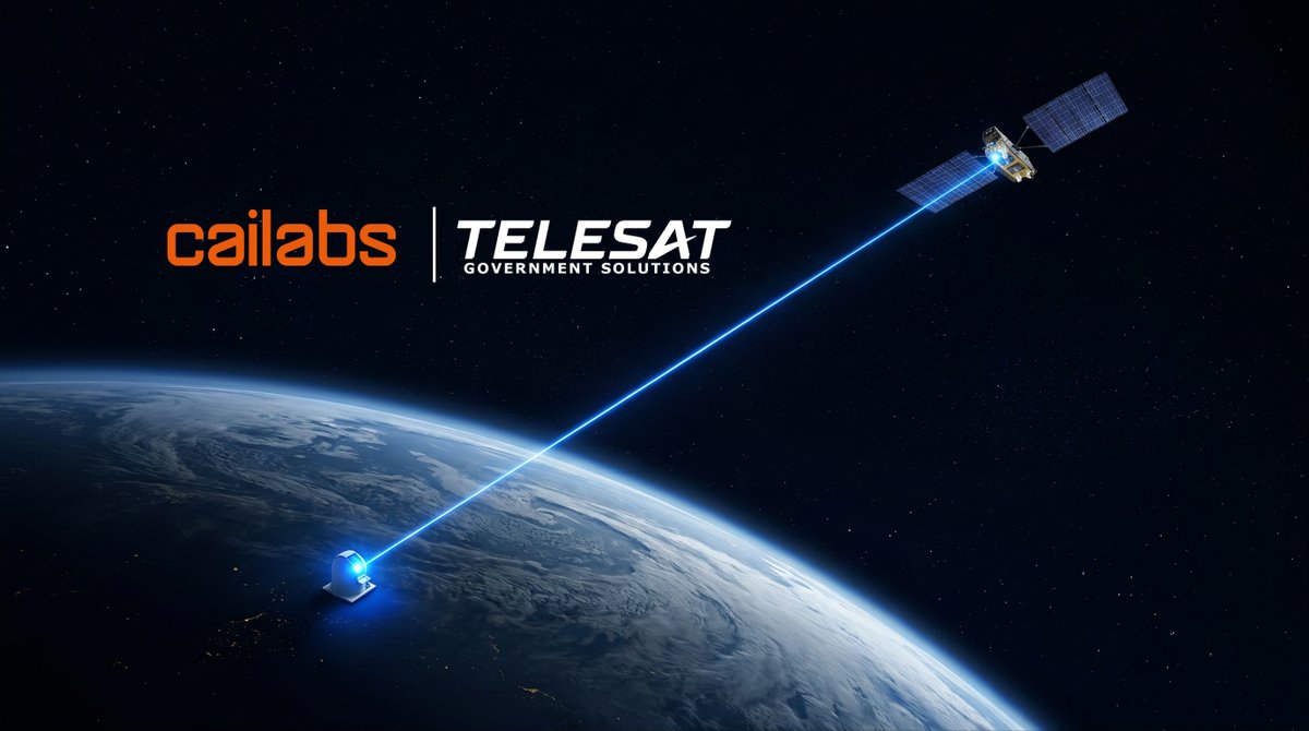 pbdes's tweet photo. .@Telesat Govt Solutions will test using its @TesatSpacecom Scot80 optical terminals - 900 to be on Lightspeed constellation -  w/ startup optical ground station builder @CAILabs for future use by US govt customers. Cailabs has already tested its ground station tech w/ Scot80. https://t.co/3h5pinmV2Z