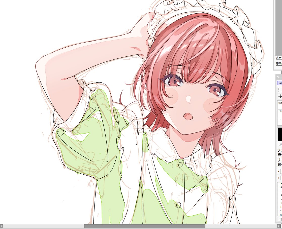KAKEKIKUKO_P's tweet photo. 髪の塗りにあんま手数かけず時流に乗りたくて試してた
色が濁らないほうが良いから全体に大きく陰影つけるときはハードライトがいい（細かい影は乗算）
反射光っぽいのを寒色で入れるとﾌﾟﾙﾂﾔしてくる https://t.co/K55vyj5uPO