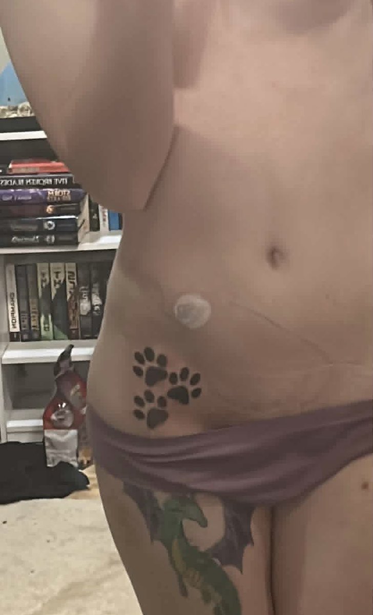 PupLuvsCnC's tweet photo. Well, I return from my hiatus, I don’t think I’ll stop this type of stuff for a guy for a while. Peep the new tattoo

#nsfw #nsfwtwt #petplay #puppygirl #sellingcontent https://t.co/YVGBEIbhRD