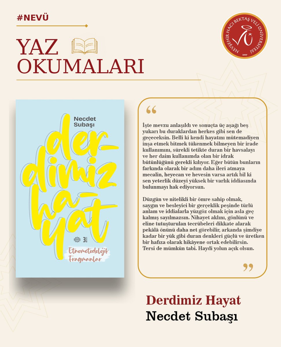 nevukurumsal's tweet photo. #NEVÜ Yaz Okumaları 📚 https://t.co/hy3zjReSkv