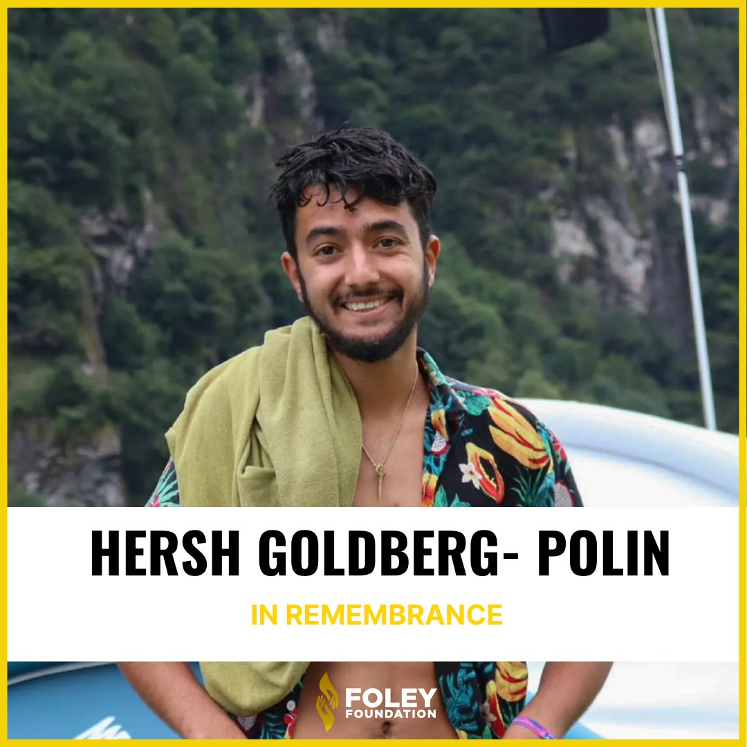 JamesFoleyFund's tweet photo. Yesterday marked the 2-year anniversary of Hersh Goldberg- Polin's murder. He was initially kidnapped from the Nova music festival on October 7th, 2023. During the attack, Hersh and others hid in a bomb shelter. When Hamas threw grenades at the bunker, Hersh bravely threw the grenades out, losing an arm in the process. Later, he was abducted and held hostage by Hamas for almost a year. 

May his memory be a blessing.
