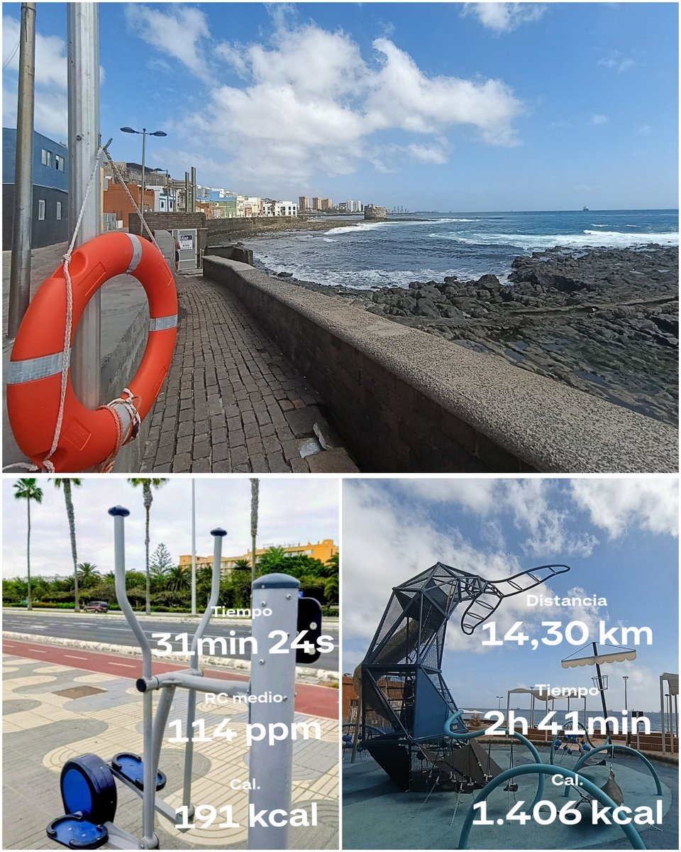 BiciGranCanaria's tweet photo. 🦵🏻💪🏻#Elíptica 30'
🚶🏻‍♂️🌊 14k #Caminata
🎧#EWaF
🏘️#BarrioMarineroDeSanCristóbal
🌤️#MeteoGC🕥🌡️27
#LasPalmasDeGranCanaria
#GranCanaria
#Caminar #Walk
#Senderismo #Hike
#Gimnasio #GYM
#Workout #Elliptical
#Entrenamiento #Fitness
#Deporte #Sport
#DIABETESTIPOFREE
#MUÉVETEFRENTEALCÁNCER https://t.co/95eKolj4QS
