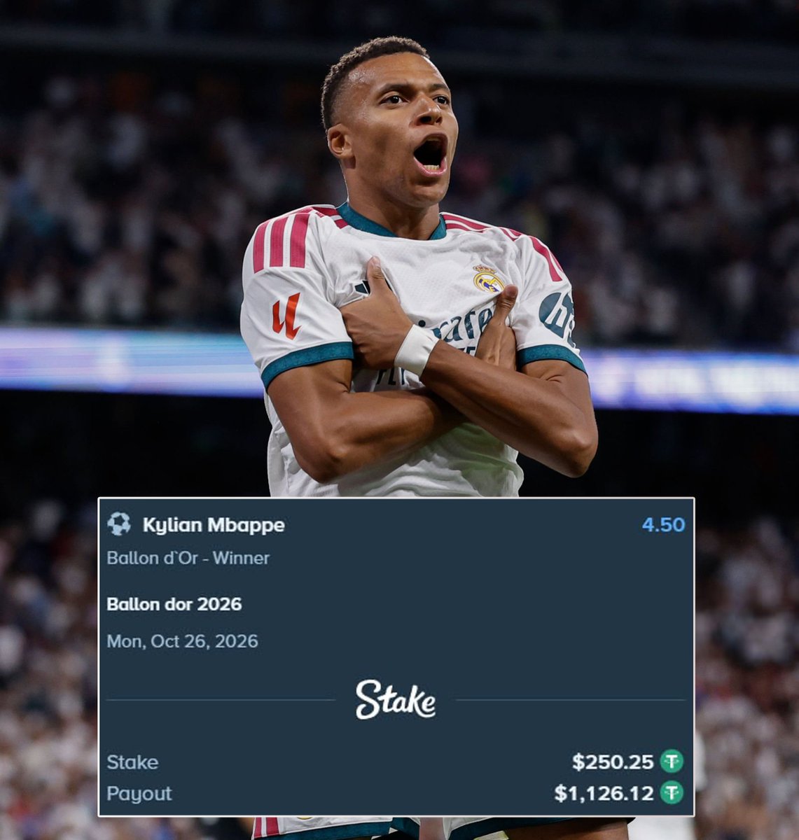 TouchlineX's tweet photo. 🚨 𝗡𝗘𝗪: Updated Ballon d'Or 2026 rankings, per odds! ✨

1. Harry Kane
2. Lamine Yamal
3. Kylian Mbappé
4. Rodri
5. Lionel Messi https://t.co/Ed12E1mKyc