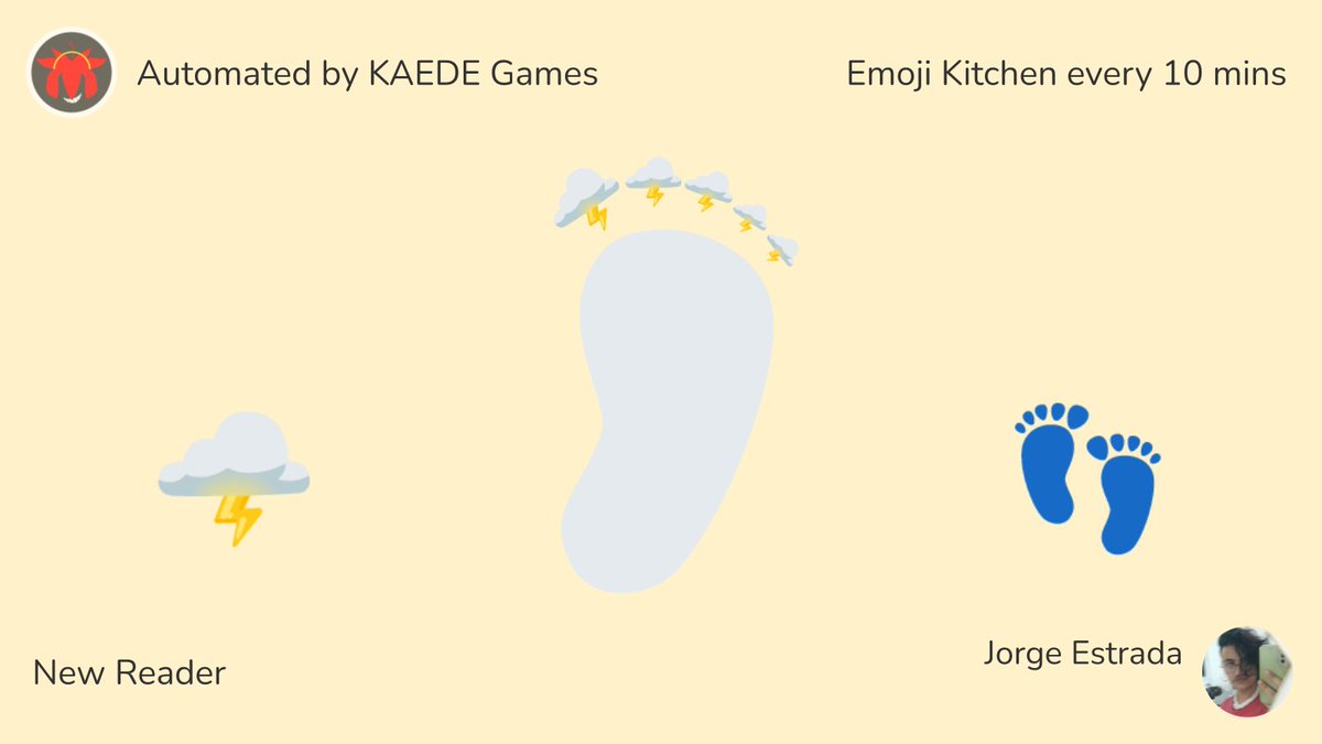 emojislot's tweet photo. 🌩️ + 👣 = https://t.co/uGcsVbswPR
