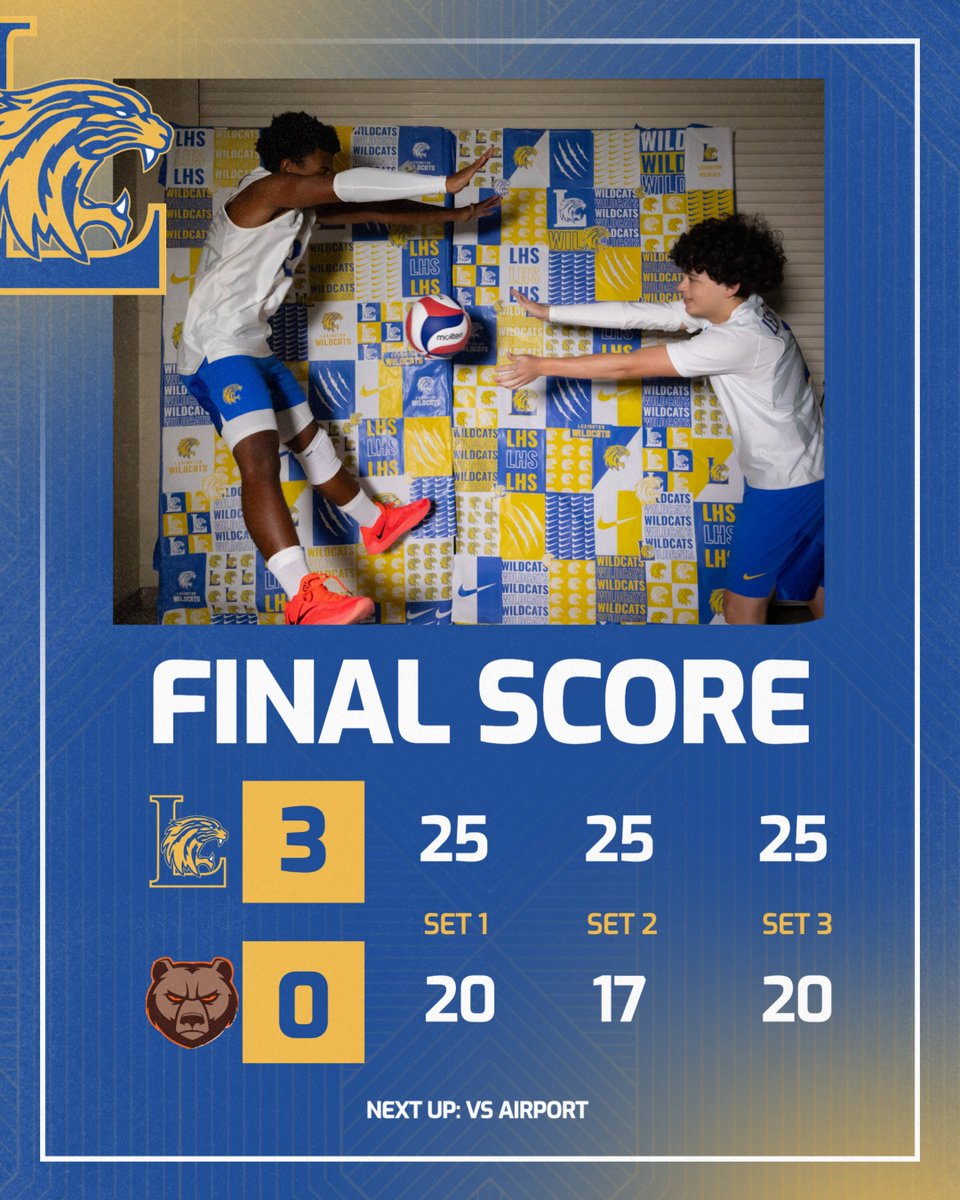LHS_WILDCATS's tweet photo. Boys Volleyball with the 🧹 https://t.co/IuGPvUm3Sx