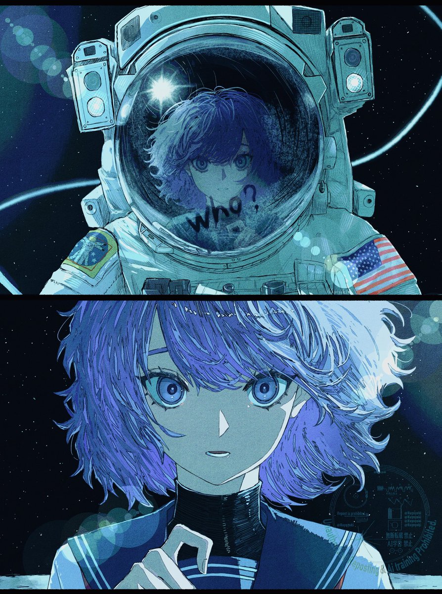 nayoyoki's tweet photo. #一次創作祭り夏の陣2026 

1人の少女を描き続けています🛸 https://t.co/gyciUZRw01