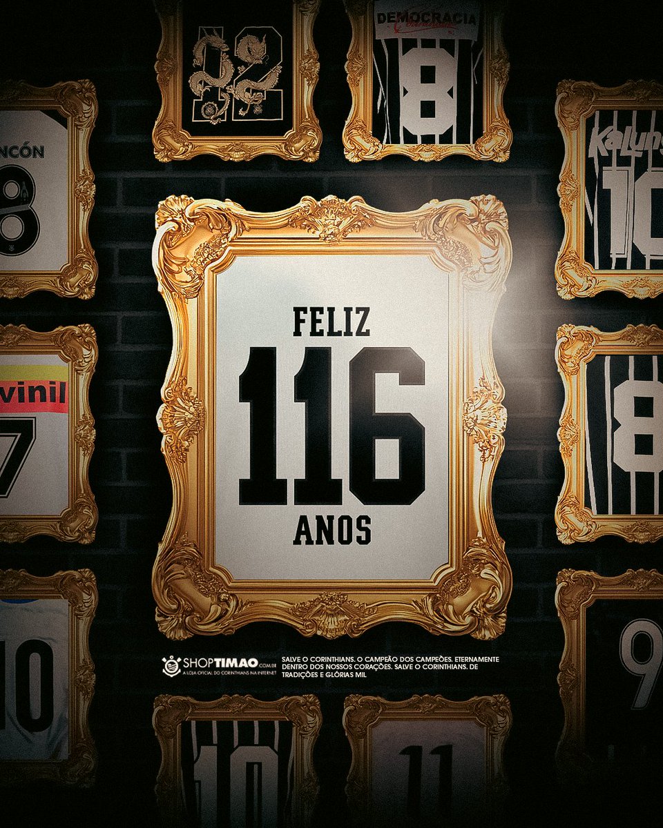 Corinthians's tweet photo. São 116 anos de Sport Club Corinthians Paulista! 🖤🤍

Vista o manto que representa o motivo da loucura do bando!

Acesse https://t.co/pAEOnSC6AE e faça o seu pedido 🛒 https://t.co/Wo6QDbNeGq