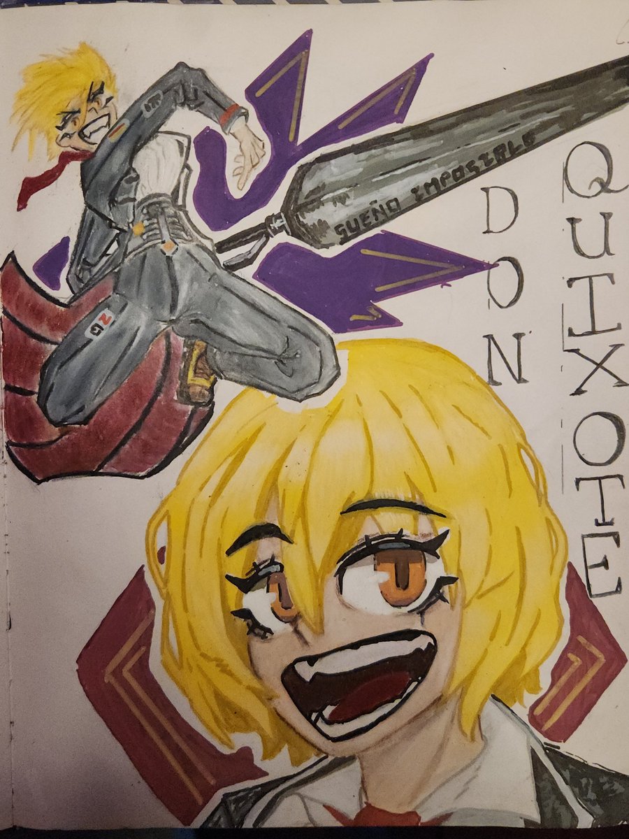 0SmallestMouse0's tweet photo. Have some Don Quixote fanart. I'm trying to improve my coloring, so I hope the quality is okay.
#DonQuixote #Limbuscompamy #fanart #art https://t.co/8llas2iUBp