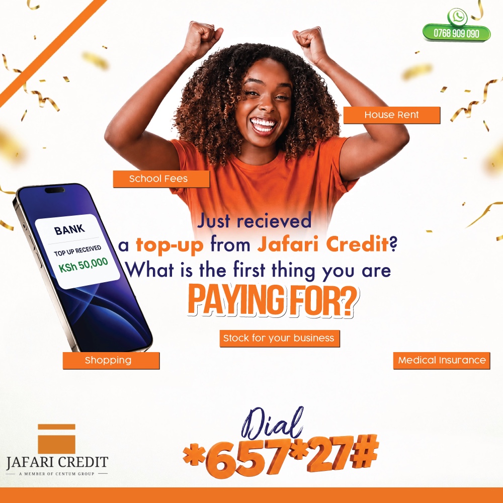 CreditJafari's tweet photo. Sometimes you just need a little extra to handle what matters. 💸

Eligible civil servants, take the first step when you need financial support.

Simply dial *657*27# and get started.

#JafariCredit #CivilServants #CheckOffLoans #ApplyNow #FinancialAccess https://t.co/nDVFfRVvmd