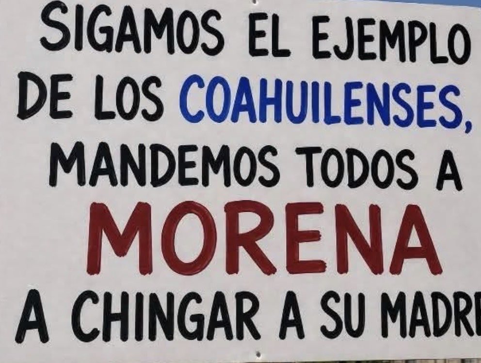 fzavala12's tweet photo. Quien jala ? 
Para seguir el ejemplo de 
Coahuila 
Mandar a CHSPM a Morena 
Yo si y tu ? https://t.co/0wOd1Ctui3