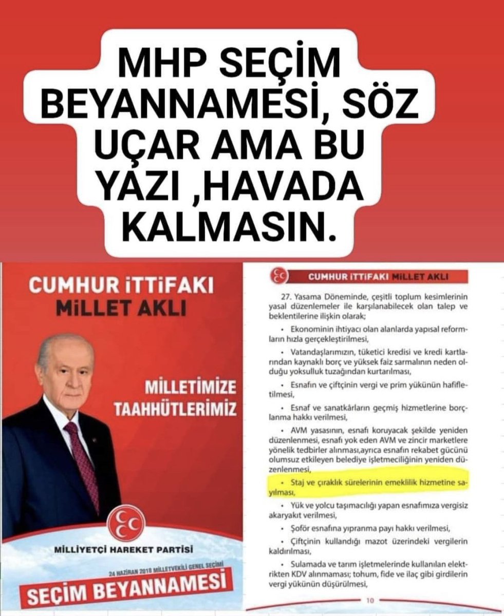 Glyyke's tweet photo. Fiilen çalışılan, emek verilen dönemlerin uzun vadeli sigorta sayılmaması sosyal devlet ilkesine aykırıdır..

Mağduriyet Meclis'te çözülmelidir.‼️
Syn.
@dbdevletbahceli @eczozgurozel @Yusuf__Tekin @tcmeb
@RTEdijital @isikhanvedat
Yargı Kararını Verdi TBMM
#StajyerçırağaTamGüvence https://t.co/1SAhZHzy6v