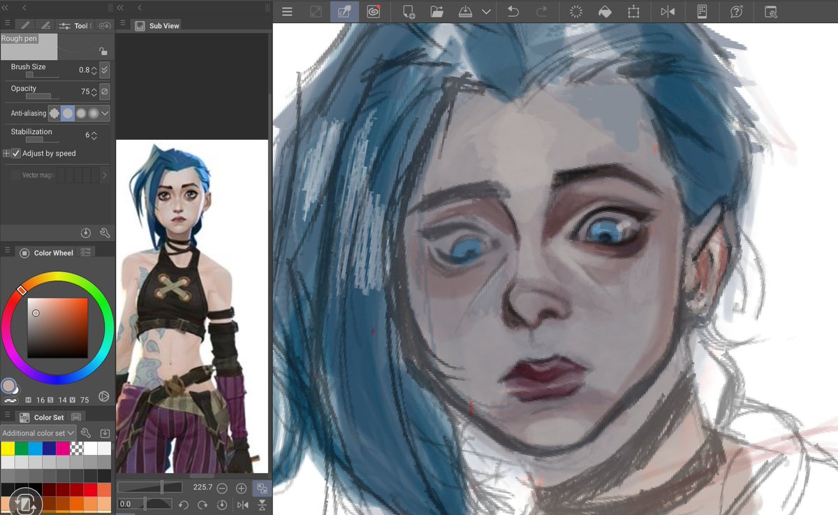 Cartofpaint's tweet photo. Moving like someone's slow grandma, #clipstudiopaint users how do you do it? https://t.co/jY9p06MBJ6