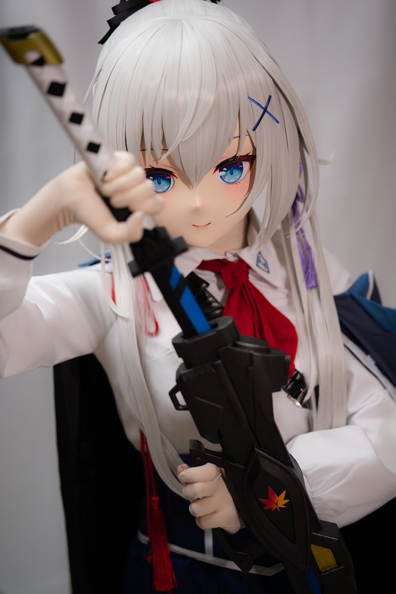 hankstwo's tweet photo. 丛云学园"刀仕祢宜"，朱雀院家的“天才剑士”，朱雀院红叶，参上

🎭：@heyaoheyao 
📷&amp;🪄：@4rohaCyan 

#紅月ゆれる恋あかり
 #朱雀院紅葉 
#kigurumiㅤㅤ https://t.co/X77tfsYegb