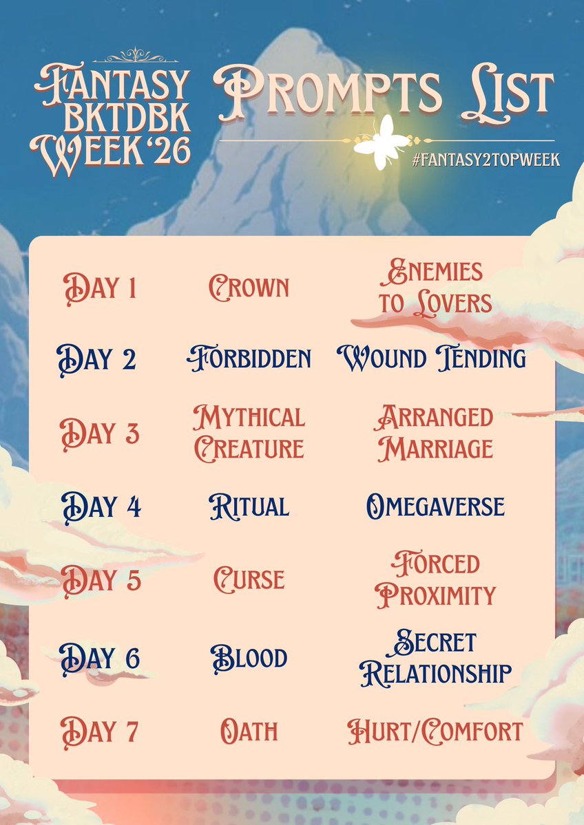 bktdbkweek's tweet photo. ๐๐HAPPY SEPTEMBER!! ๐๐
Thanks to ace, we get to celebrate the start of the month with our official event prompt list earlier than planned!! Yippee!!
I hope these get your gears turning! Iโm so excited to see everyone creates!
#fantasy2topweek ๐งโโ๏ธ๐๐ฆโ๐ฅ๐ฎ๐ซ https://t.co/3BQ4Ln2IWR