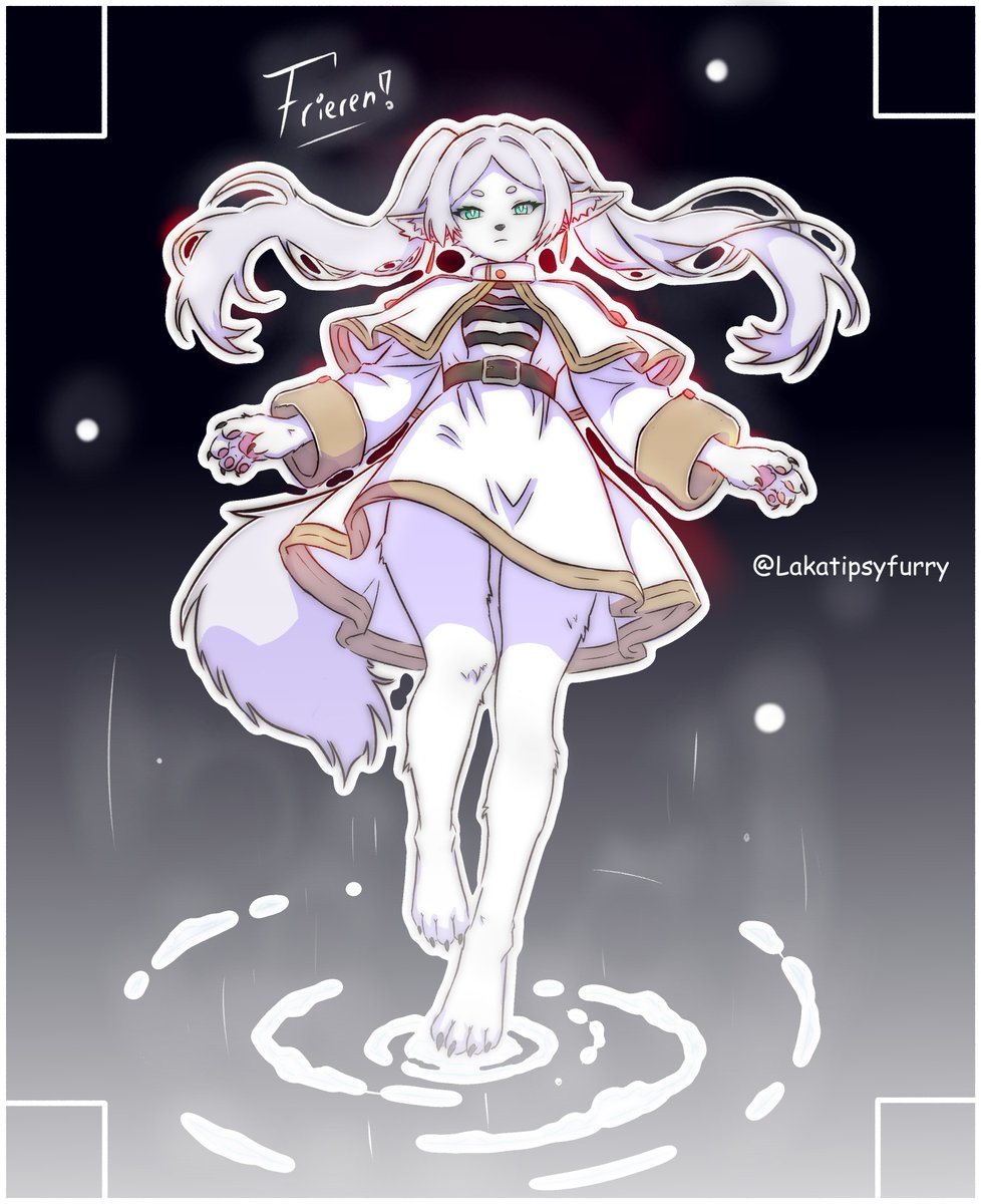 Lakatipsyfurry's tweet photo. Frieren [Furrieren] Fanart! 
#fursona #furryart #frieren https://t.co/TP4YbkEMLs