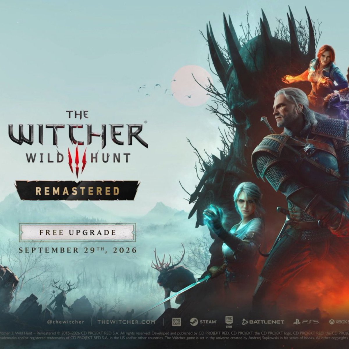 robertbitten_'s tweet photo. 🚨CD Projekt Red CONFIRMA que você vai poder passar seus saves de The Witcher 3 para a nova versão Remastered e continuar de onde parou.

Suas conquistas e troféus também serão carregados! https://t.co/VdD8RFG14P