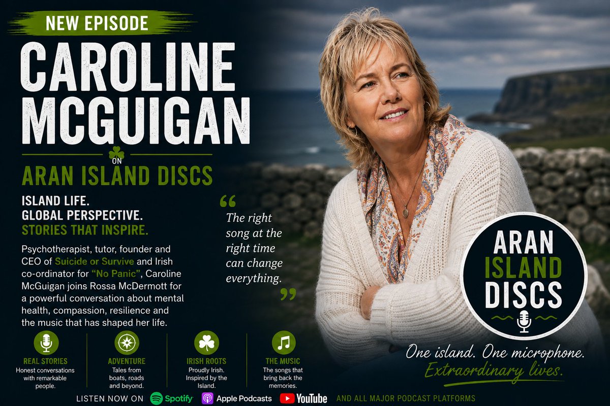 AranDiscsDiscs's tweet photo. Caroline McGuigan: 
Aran Island Discs Island Life Stories https://t.co/yLwSOmup7F https://t.co/DSRkuh4siN