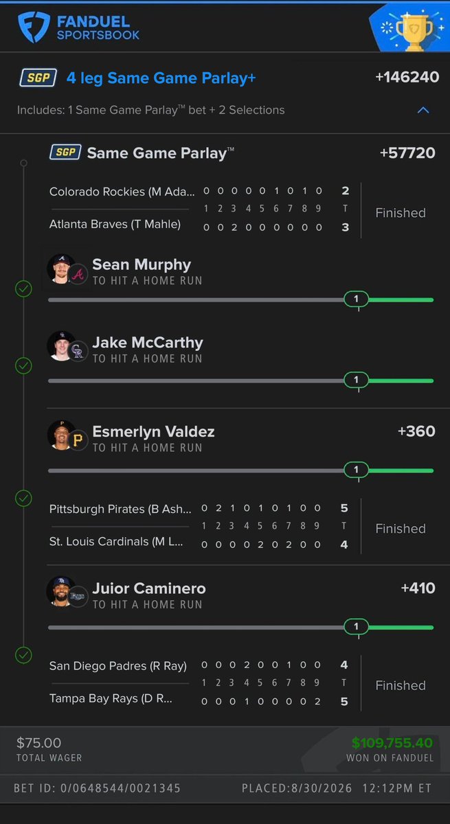 pickslikepete's tweet photo. SEPTEMBER STARTS RIGHT 🔥

MLB SAME-GAME SGP WENT NUTS 💸🍀

GIVING $900 TO EVERYONE THAT LIKE+RT &amp; COMMENT❤️

NEW MONTH— WE PRINTIN’ AGAIN‼️ https://t.co/e9YK7Tzj3Z