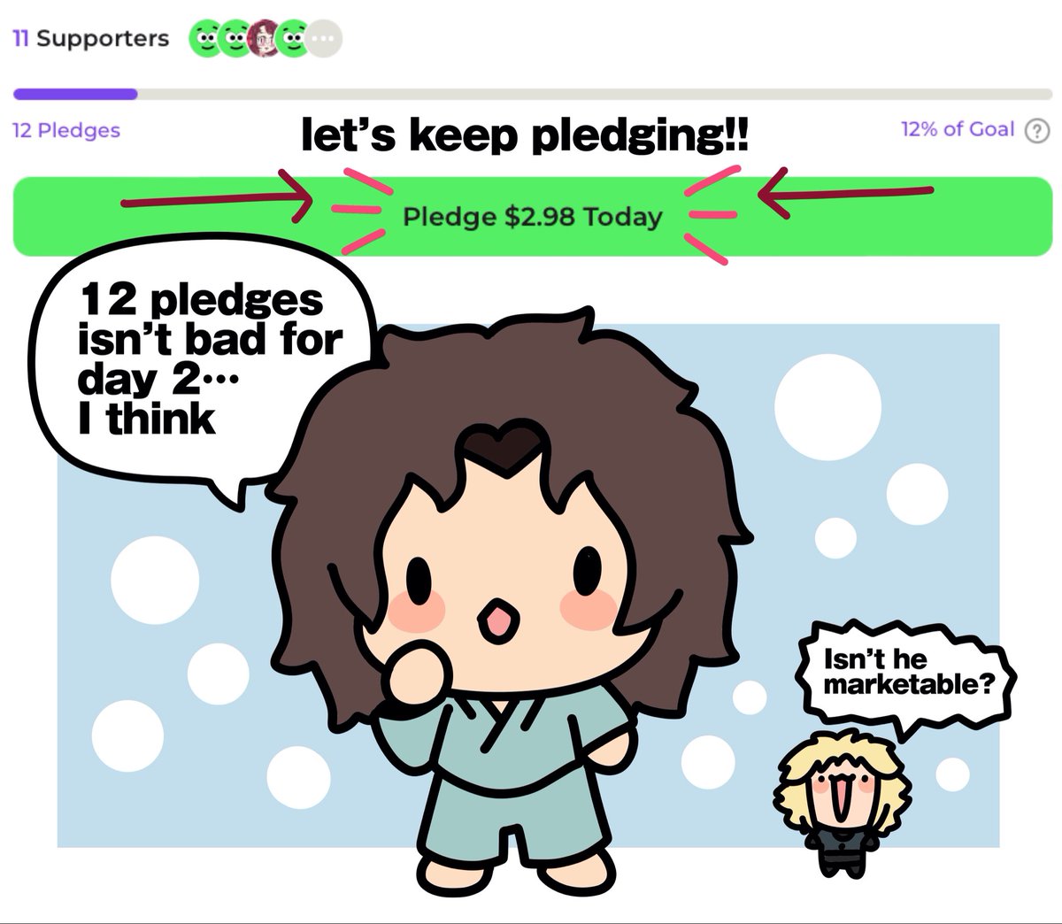 mana_chan__'s tweet photo. we received two more pledges overnight!! but let’s not stop there! tell all Thunderbolts/Bob Reynolds/Sentry fans alike about the campaign!! we gotta keep pushing &amp; boosting!!

pledge here today! https://t.co/cXC7WTeEjF

we have 19 days left! https://t.co/OMTXwxMK0Q