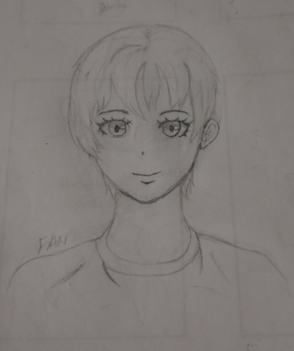 taufan_comel's tweet photo. kemarin coba gambar art digital sekarang pas nyoba di kertas mlh begini akhh...cacat dikit ga ngaruh😭😭😭 https://t.co/itvxcKvsSr