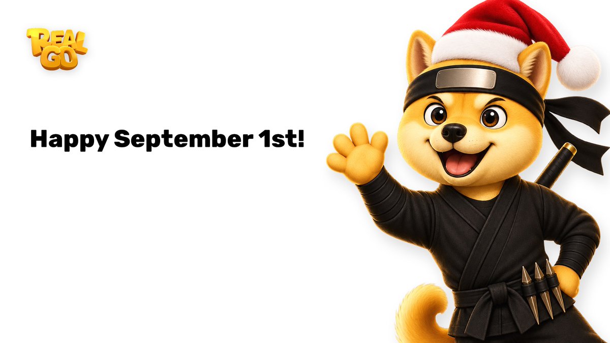 RealGoOfficial's tweet photo. GM! Happy September 1st😄 https://t.co/81VBdDnAwq
