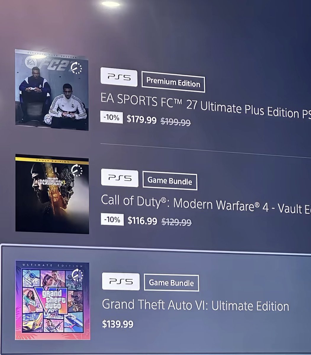 KevlarItz42936's tweet photo. Three games for $437 is wild https://t.co/oc65DCmyBq
