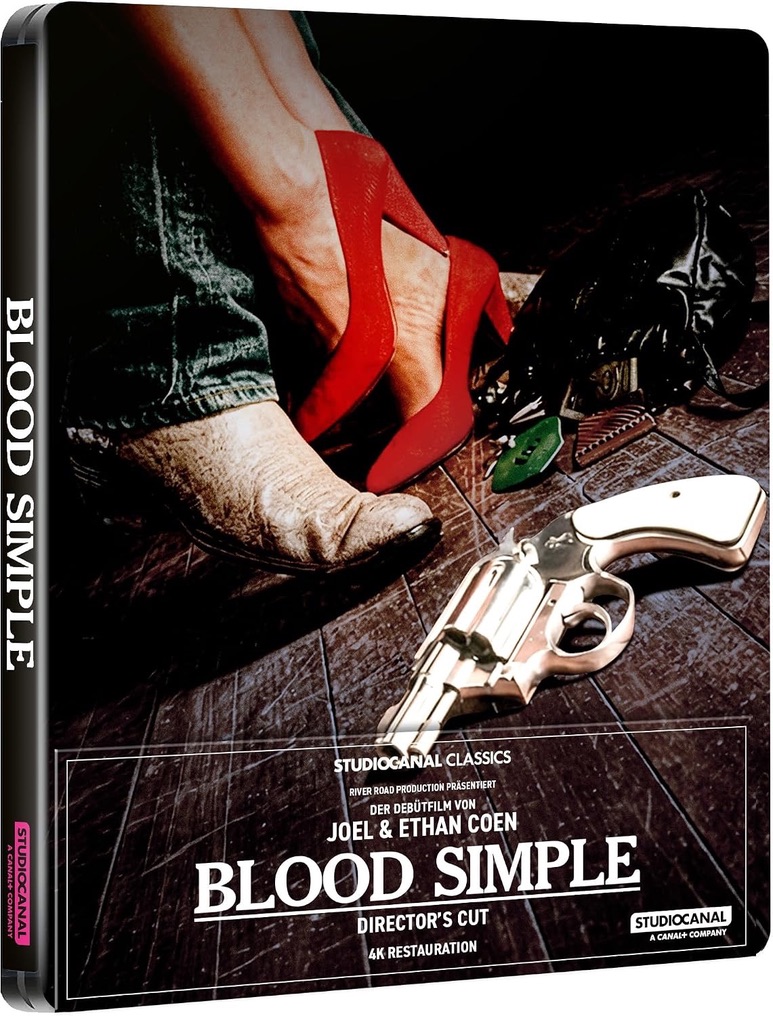 disc_connected's tweet photo. ***ANNOUNCEMENT***

Coming on October 5th on #4K #SteelBook and standard in the UK from @StudioCanalUK: #BloodSimple (1984)!

A stylish, imaginative and hard-boiled neo-noir, Blood Simple announced Joel and Ethan Coen as vital and distinctive new cinematic voices on its release three decades ago. M. Emmet Walsh is sleazy Texas private eye Visser, hired by bar owner Marty (Dan Hedaya) to kill his unfaithful wife (Frances McDormand) and her lover (John Getz). Given a plan to work from, he decides to modify it without warning; and matters quickly spiral out of control. In a new restoration approved by the Coen Brothers, Blood Simple is a masterclass in filmmaking.

EXTRAS

MURDER IS HARD THE FIRST TIME: DESIGNING BLOOD SIMPLE
DEAD IN THE HEART OF TEXAS: FILMING BLOOD SIMPLE
YOU BETTER MAKE SURE HE'S DEAD: CARTER BURWELL AND THE COEN BROTHERS

Standard Preorder: https://t.co/81azMnW4QV

SteelBook Preorder: https://t.co/Pzq6RCHl2I

#BluRay #Ad #PhysicalMedia #BluRays #BoutiqueBluRay #CultMovies #DiscConnected #StudioCanal #SteelBooks #CoenBrothers #FrancesMcDormand #DanHedaya #MEmmetWalsh #HollyHunter