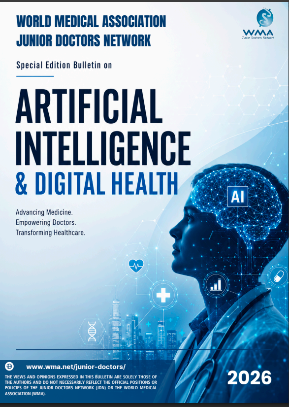 medwma's tweet photo. A special edition of the WMA Junior Doctors Network Bulletin on Artificial Intelligence and Digital Health is now available: https://t.co/pqtAAXZZDp

#DigitalHealth #AIinHealthcare # https://t.co/5BpOVldNsm
