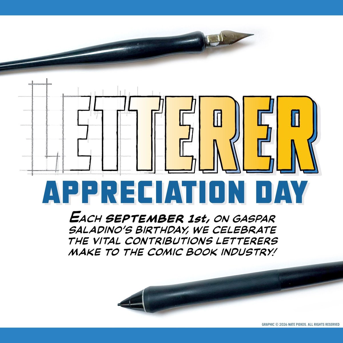 blambot's tweet photo. Happy Letterer Appreciation Day! https://t.co/GsziJh6dm4