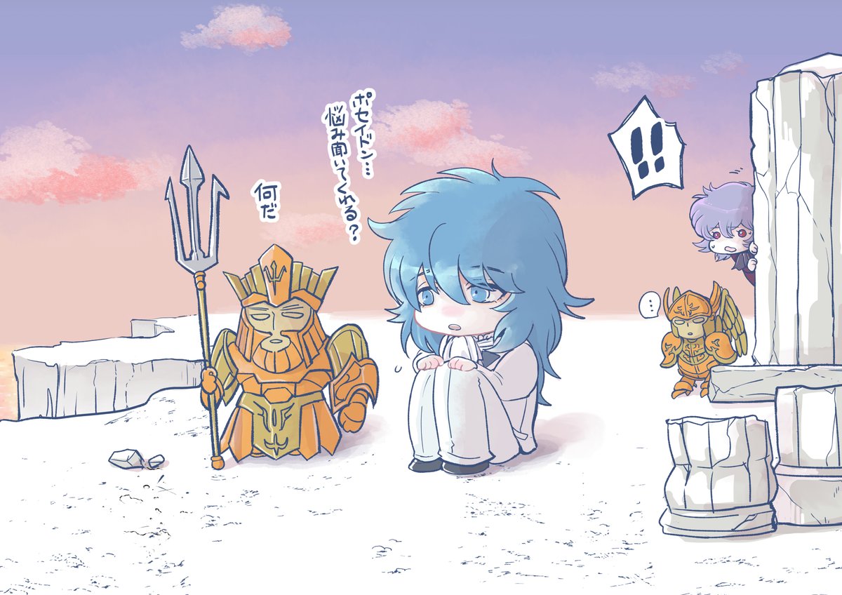 noconoco_nocon's tweet photo. 🌊👑とジュリアン（喋るフィギュアかなんかだと思っている） https://t.co/BAPvYU5LUz
