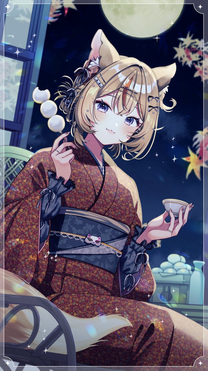 natukaze0605's tweet photo. #9月最初のいいねください

9月はお月見です🎑🌕！
もう9月マ？？？
お団子もぐもぐで可愛さ&amp;和の装いで清楚なおね〜さんにしていただきました！
今月もかわい過ぎる最高！
この度も素敵なイラストを担当して頂いたのはありめ蛍様(#arime_h )です！！
いつも素敵にしていただきありがとうございます♪ https://t.co/FjYfvtPtPW