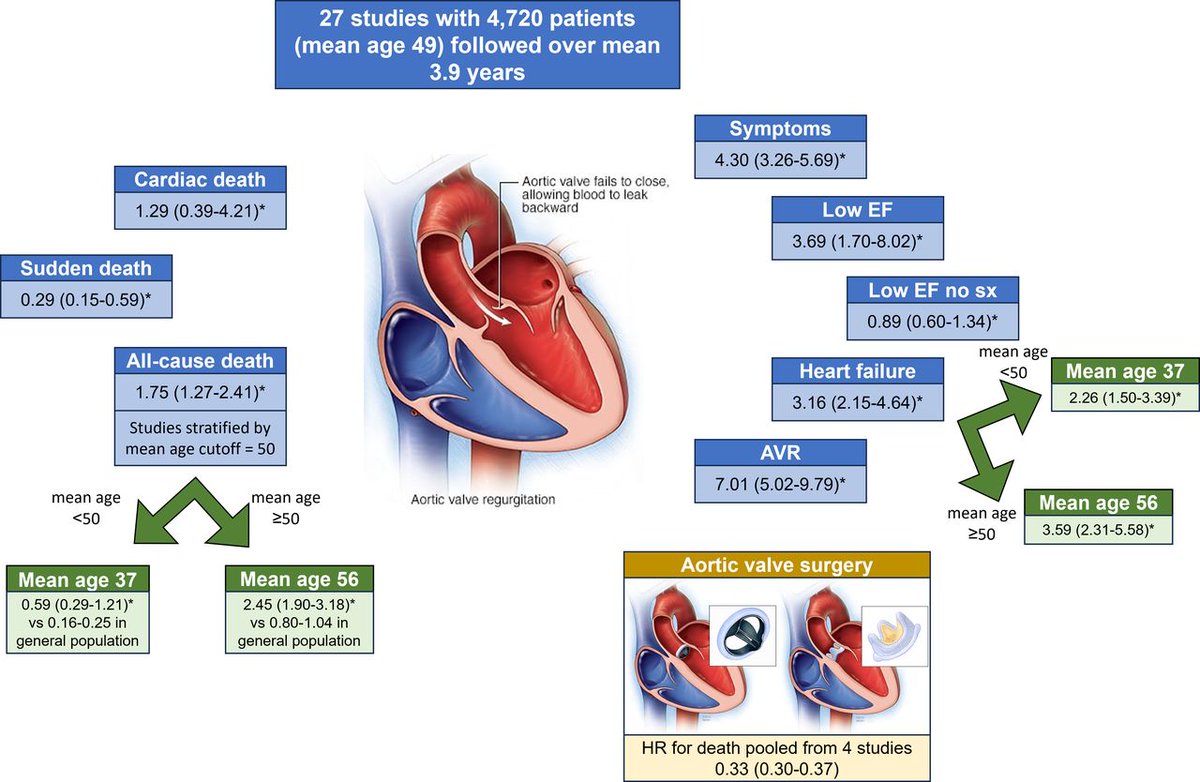 Heart_BMJ's tweet photo. Natural history of asymptomatic moderate or severe aortic regurgitation: a systematic review and meta-analysis

Please read the article and enjoy an in-depth interview between @jhfrudd and the first author, Dr Jwan Naser from The Mayo Clinic in Rochester, Minnesota, USA

Paper: https://t.co/fxWs0bkEiv

Interview: https://t.co/ZGhyrExOAf