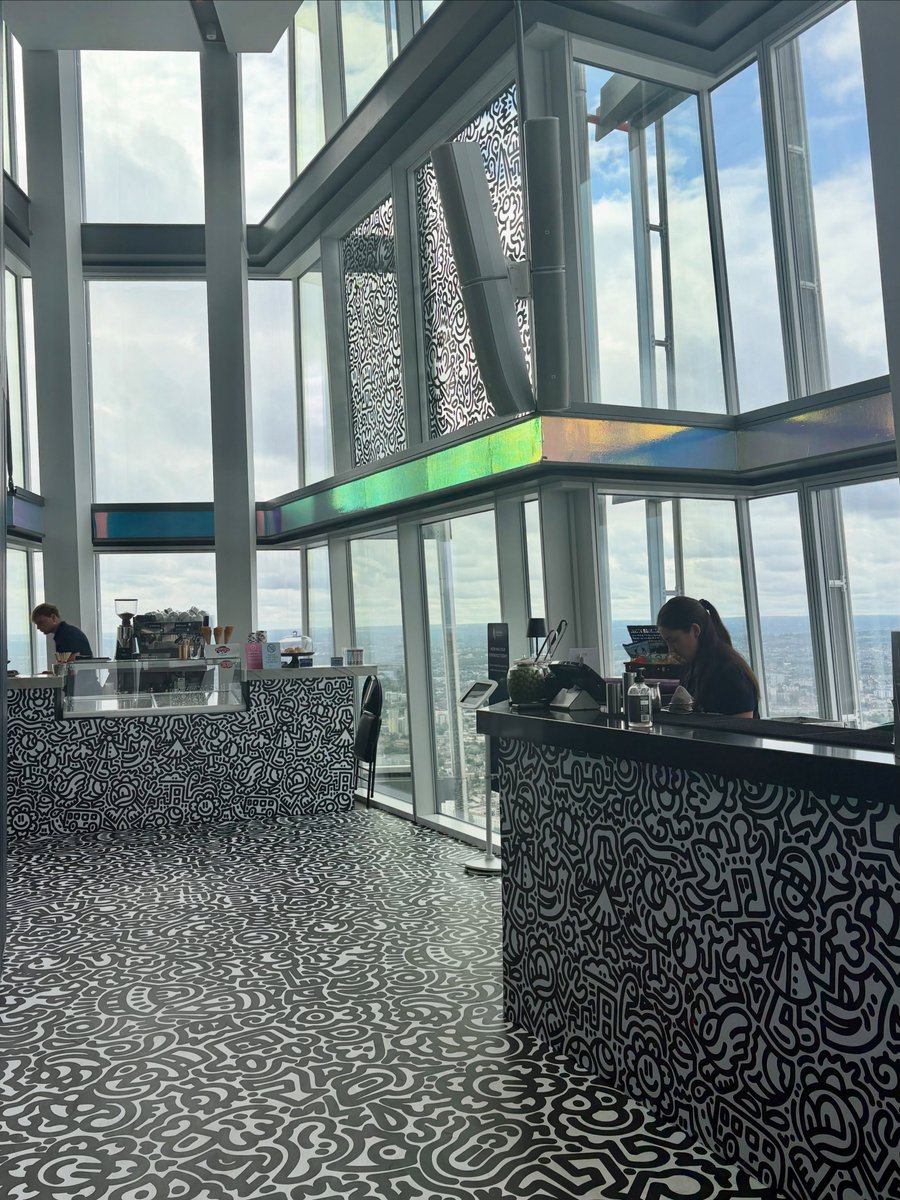TheShardLondon's tweet photo. Mr Doodle has transformed Level 69 at @shardview with an installation of his distinctive hand-drawn artwork.

‘Doodles with a View’ is included with admission and runs until 14th October.

Book tickets here: https://t.co/gbOM7R5rPh

#TheShard #shardview https://t.co/wY8sOYDKE4