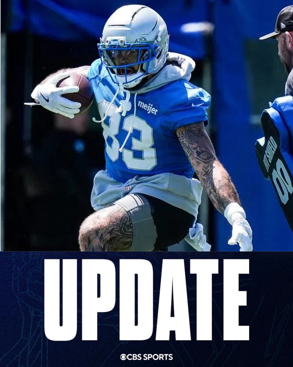 mzenitz's tweet photo. The #Lions are signing tight end Tyler Conklin, sources tell @CBSSports.
Was released by Detroit Sunday but now set to re-join the team. Has 270 career catches. https://t.co/yw3eJ9s4yL