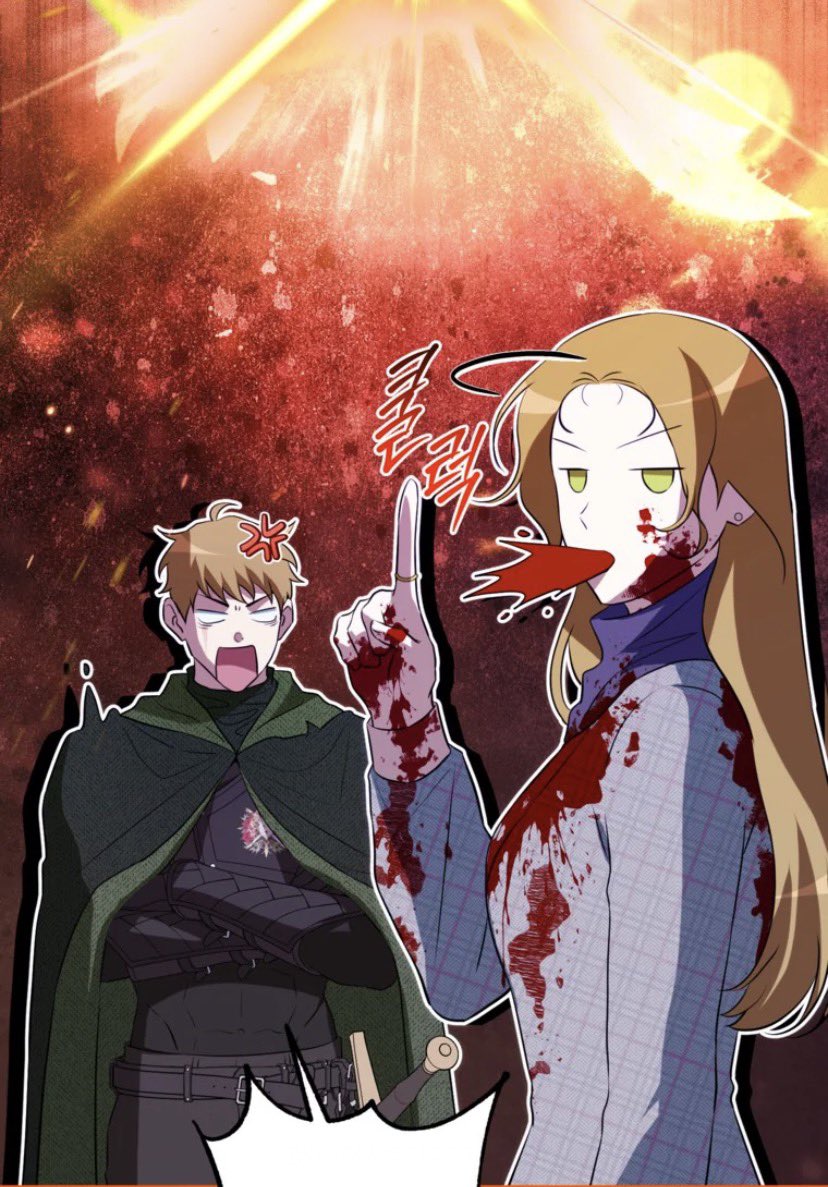 haesucheon's tweet photo. // blood

she found her long lost younger brother, andert whom she thought d!3d a long time ago..🥹

he was actually alive but does not have any memories of her so she tried her best to explained in detail to prove that she was her sister until she coughed up blood — 😭😭😭

truly siblings bickering😆😭