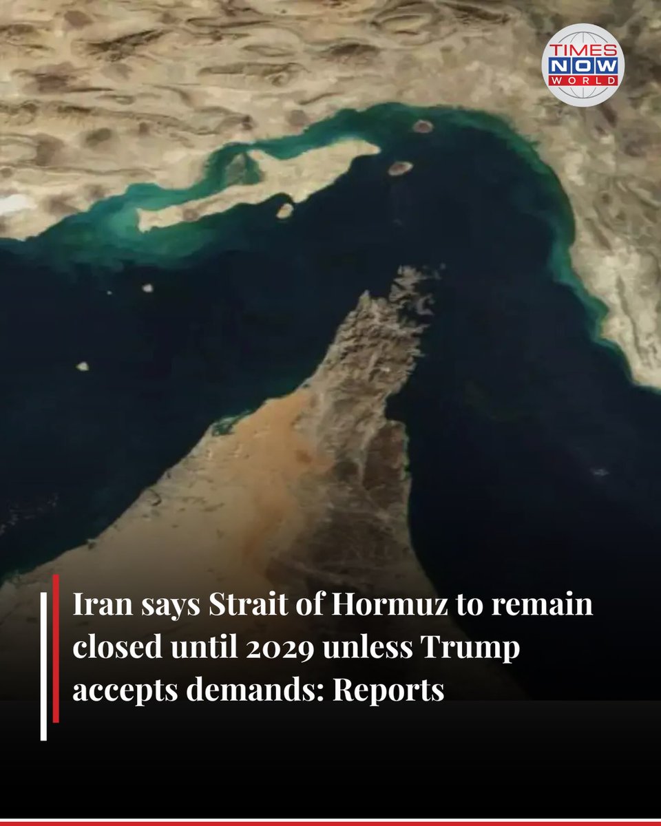 Ramboceara's tweet photo. 報道によると、イランは米国が要求を受け入れない限り、ホルムズ海峡を2029年まで閉鎖すると主張。要求には3000億ドルの賠償、凍結資産の解除、制裁撤廃、米軍撤退などが含まれる。米・イラン当局は未確認。 https://t.co/UoyI4PzULp
