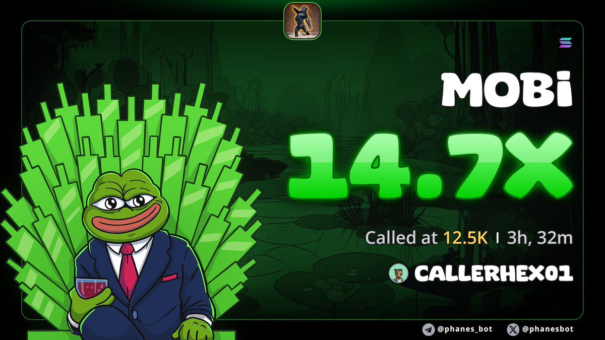 callerhex01's tweet photo. 14x on  $MOBI
Gamble for now 🔥🍀

3oY5NnNAbnRK4eNzPWZFmtAWVW4RNumpni4XtGarpump https://t.co/ALdHTE0tA3
