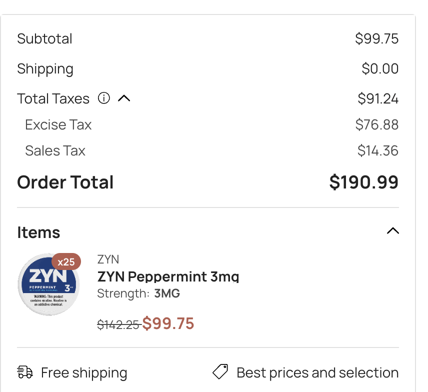 BitcoinGrower's tweet photo. HOLY MOTHER OF GOD. WHAT THE FUCK DID NEW YORK DO TO NICOTINE POUCH PRICES... The new taxes went into affect today in NY. Goodby Zyn and Alp 

Thank god i ordered a bunch, this might be it for me I will not pay these prices. 

These new taxes are something else... https://t.co/Q6kArw4L7v