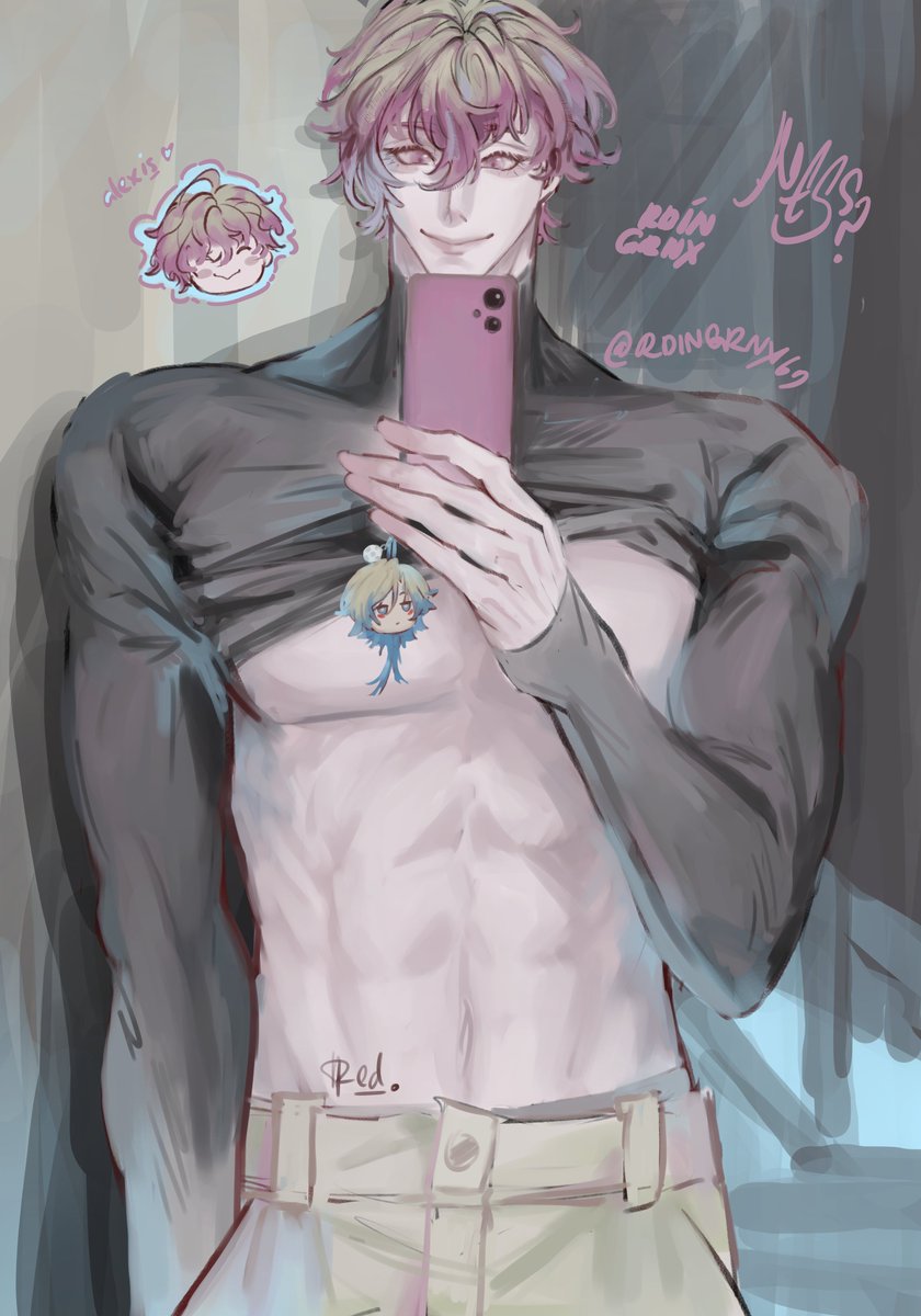 redxmatchaaaaa's tweet photo. okay fine. he's cute. https://t.co/7LPeTR2W8k