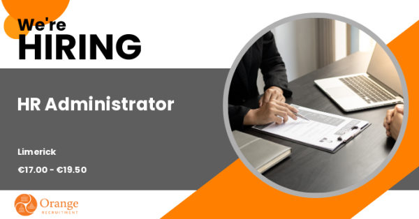 Orangerecruits's tweet photo. Hiring! HR Administrator, €17.00 - €19.50 per hour - #Limerick. https://t.co/Hgp2hNYSRF https://t.co/xchE9Y3u2s