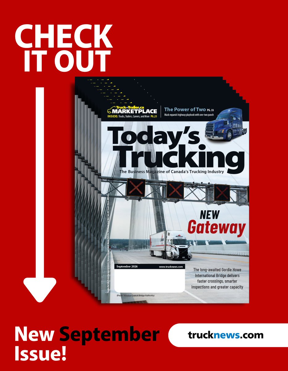 Todaystrucking's tweet photo. We share our truck pics from Shell #SuperRigs and the #CliffordTruckShow. A look at how #HOS cheating has evolved in the #ELD era. And an in-depth look at Mack’s one-two highway #truck punch. All this and more in the September issue of Today’s Trucking.
https://t.co/XLXvG830l8 https://t.co/ECkQNietbH