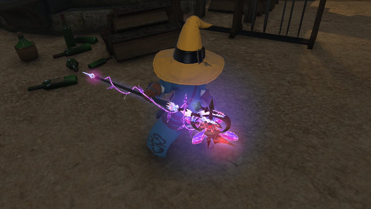 Osura_FF's tweet photo. 黒で一番好きな武器見た目のRW最終段階やっと完成した～！！ めちゃかっこいい大切に使う🥺 https://t.co/uMOgyslBNN