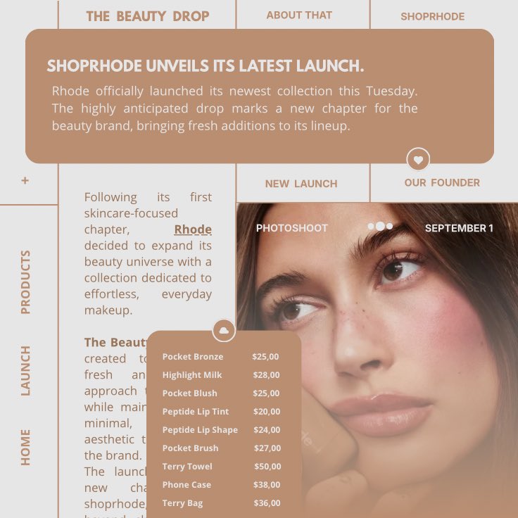 shoprhode's tweet photo. ⠀࣪ ⠀›⠀ The Beaūty Drop ⨾ It's A͟v͟ɑ͟i͟l͟ɑ͟b͟l͟e on Our Official Wēbsite ⠀ —  ⠀It’s Second Laūnch. https://t.co/rss2dvzlX1