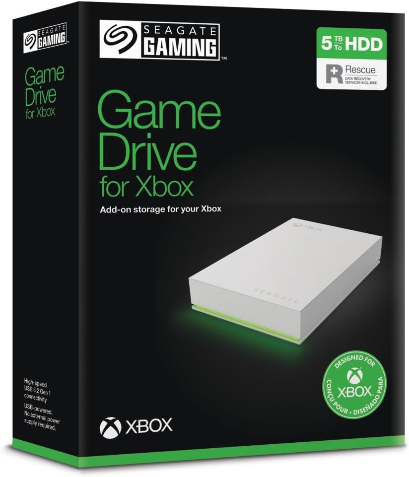 Dealabs's tweet photo. 🔥💥
Excellent si vous cherchez un DDE
Le disque dur externe portable Seagate Game Drive Xbox 5 To, USB 3.2 à 121€ 👇
➡️ https://t.co/GJN0x4Av2Z ⬅️

(Fonctionne aussi sur PC) https://t.co/gzWj7Khp7r